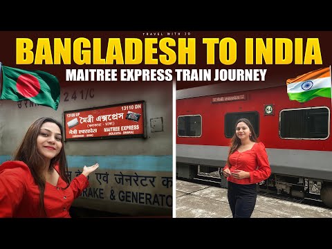 Bangladesh to India in Maitree Express Train in first AC Coupe 🚂Dhaka to Kolkata in Maitree Express