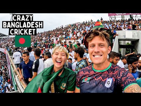 Our First Time watching Cricket in DHAKA 🇧🇩 Crazy Bangladesh vs New Zealand