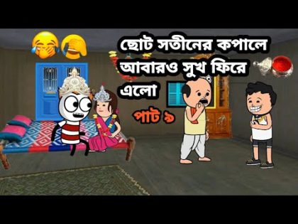 🤣ছোট সতীনের কপালে আবারও সুখ ফিরে এলো🤣 Bangla funny comedy video photo cartoon Tweencraft funny video