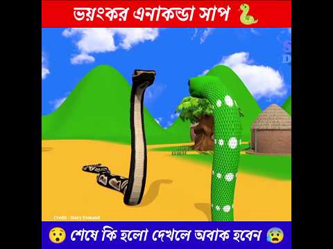 ভয়ংকর এনাকন্ডা সাপ 🐍 😱 || Story Demand | Bengali Fairy Tales | Bangla Bhuter Cartoon | #shorts